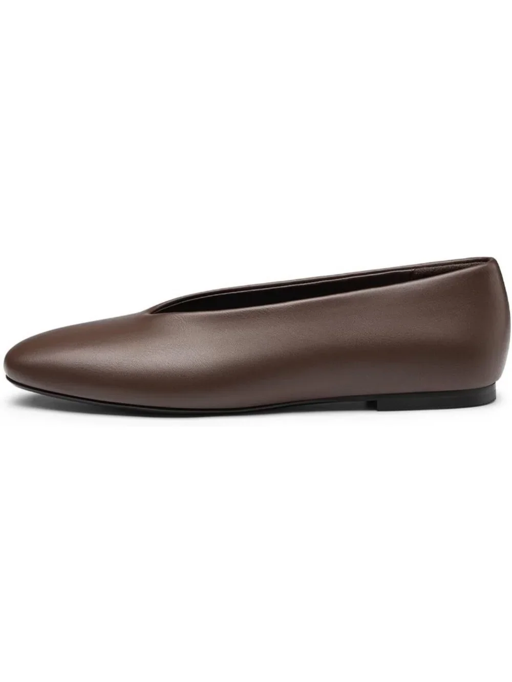 Athlefit Women's Chocolate Closed Round Toe Comfort Flats Slip On Casual Shoes